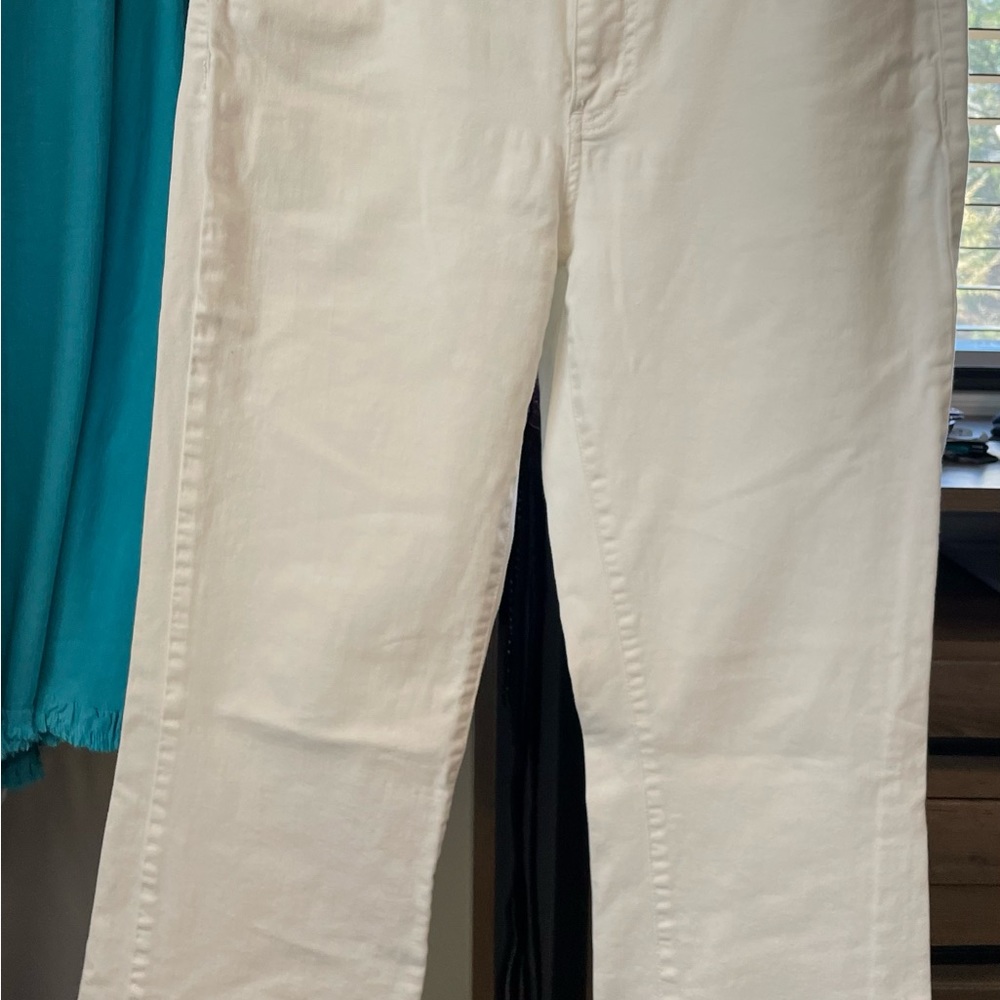 White Tommy Hilfiger wide leg jeans